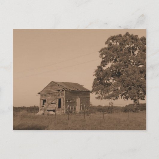 Rustige oude schuur briefkaart (Voorkant)