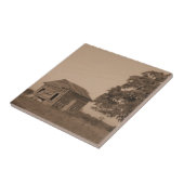 Rustige oude schuur tegeltje (Zijkant)