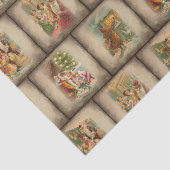 Rustige Oude Wereld kerstkledij Tissuepapier (Detail)