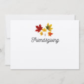 Rustige paardenbladeren - Friendsgiving Kaart (Achterkant)