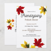 Rustige paardenbladeren - Friendsgiving Kaart (Voorkant / Achterkant)