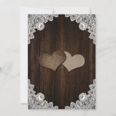 Rustige Paarse blauwe bruiloft bespaart de Kaarten (Achterkant)