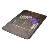 Rustige Paarse Butterfly - Gepersonaliseerde Bath  Badmat (Gekanteld)