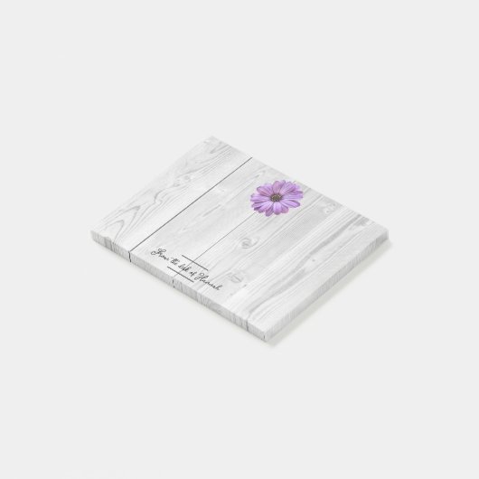 Rustige Paarse Daisy Persoonlijke opmerkingen Post-it® Notes (Schuin)