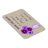 Rustige paarse metseljars Bewaar de datum-magneet Magneet (Rechterzijde)