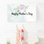 Rustige Paarse Roos Eucalyptus Moederdag Spandoek (Insitu)