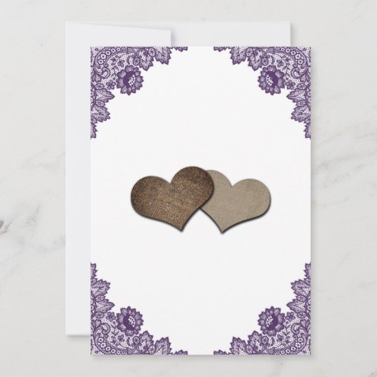 Rustige Paarse soonnebloem Save The Date (Achterkant)