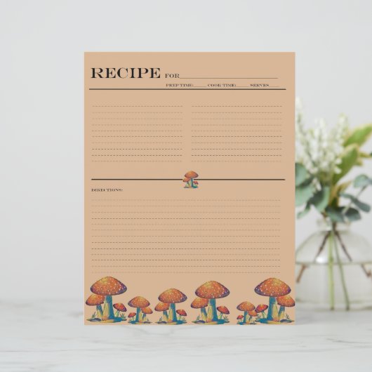 Rustige paddenstoelenkaarten (Staand voorkant)