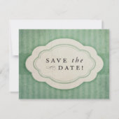 Rustige  pagina Groen bespaart de data Save The Date (Voorkant)