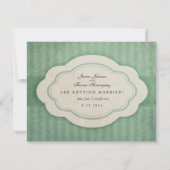 Rustige  pagina Groen bespaart de data Save The Date (Achterkant)