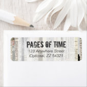 Rustige pagina's Library Return-adres Etiket (Insitu)