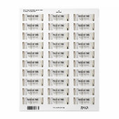 Rustige pagina's Library Return-adres Etiket (Full Sheet)