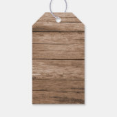 Rustige PASSEN GETROUWD van het Monogram van de Fo Cadeaulabel (Achterkant)