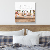Rustige PASSEN GETROUWD van het Monogram van de Fo Canvas Afdruk (Insitu (Slaapkamer))