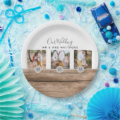 Rustige PASSEN GETROUWD van het Monogram van de Fo Papieren Bordje (Feest)