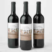 Rustige PASSEN GETROUWD van het Monogram van de Fo Wijn Etiket (Flessen)