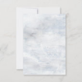 rustige pastel botanics rsvp trouwkaart (Achterkant)