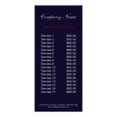 Rustige Patriottische Amerikaanse Wooden Construct Reclamekaart (Achterkant)