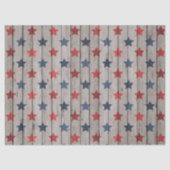 Rustige patriottische houtsterren tissuepapier (Voorkant)