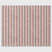 Rustige patriottische sterren en strepen cadeaupapier (Vlak)