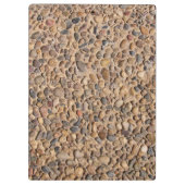 Rustige Pebble Stones Foto met aangepaste tekst Klembord (Achterkant)