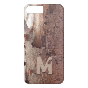 Rustige peling - houtboomschors - Monogram iPhone 8 Plus / 7 Plus Hoesje