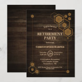 Rustige Pensioenpartij voor hout Kaart (Voorkant / Achterkant)