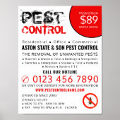 Rustige Pest Control Adverteren Poster (Voorkant)
