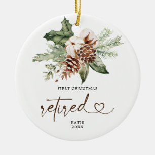 Rustige Pine Eerste Kerstkerst in ruste Ornament G