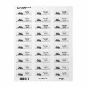 Rustige Pine-retouradres van het land Etiket (Full Sheet)