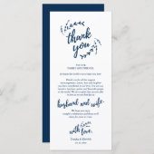 Rustige plaats instelling binnenpartij bedankt kaa programma (Voorkant / Achterkant)