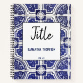 Rustige Portugese Tegels Patroonschets of Notitieboek (Voorkant)