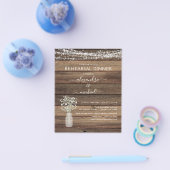 Rustige repetitie voor het eten van binnenlichten flyer (Enkel)