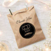 Rustige Restaurant Bakery Food Custom Logo Bedankzakje (Geknipt)