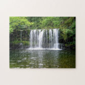 Rustige rivierwaterval legpuzzel (Horizontaal)