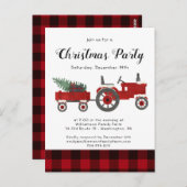 Rustige rode buffel met kerstfeest in het Rustige  Briefkaart (Voorkant / Achterkant)