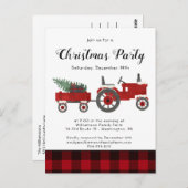 Rustige rode buffel met kerstfeest in het Rustige  Briefkaart (Voorkant / Achterkant)