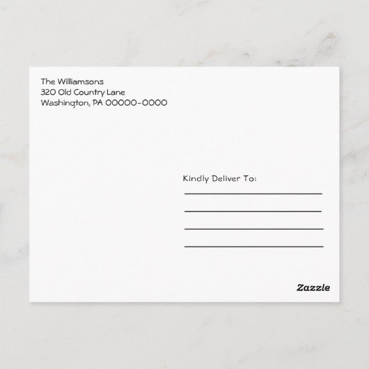 Rustige rode buffel met kerstfeest in het Rustige  Briefkaart (Achterkant)