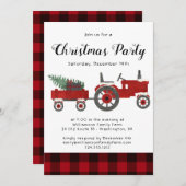 Rustige rode buffel met kerstfeest in het Rustige  Kaart (Voorkant / Achterkant)