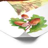 Rustige rode eekhoorn poster (Hoek)