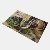 Rustige rode en witte glazen druiven Barrel Deurmat (Schuin)