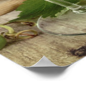 Rustige rode en witte glazen druiven Barrel Poster (Hoek)