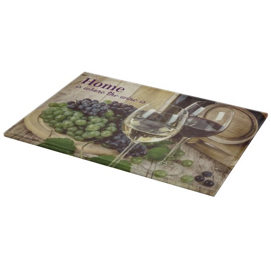 Rustige rode en witte glazen druiven Barrel Snijplank (Hoek)