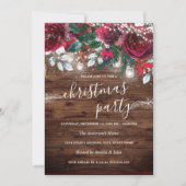 Rustige rode flessen met kerstfeest kaart (Voorkant)