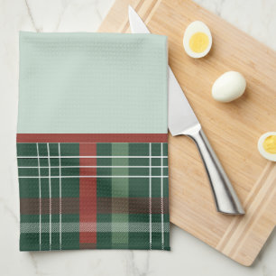 Rustige Rode & Groene Buffalo Plaid Stijlvolle Ker Theedoek