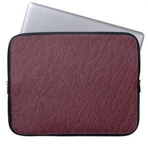 Rustige rode leder laptop sleeve