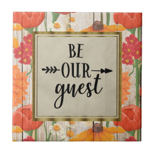 Rustige rode Oranje houtsoorten zijn onze gastvrou Tegeltje