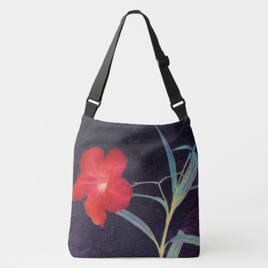 Rustige rode ventilatorbries crossbody tas (Voorkant)