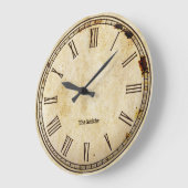 Rustige  Roman Numeral Aged Clock Face Grote Klok (Hoek)