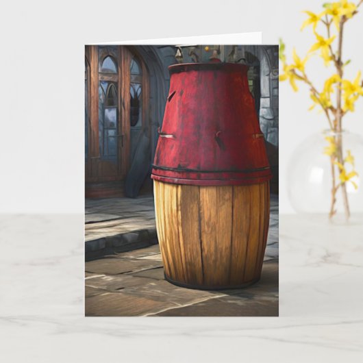 Rustige Ronde Ronde Ronde Bovenkant Kaart (Gele Bloem)